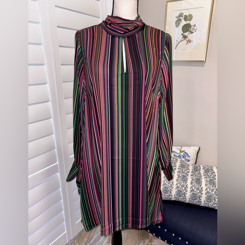 City Chic Tie Neck Dress